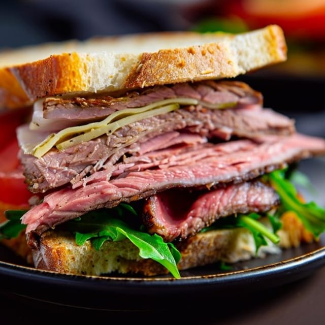 Meat Only Sandwich.