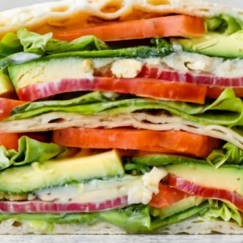 Veggie Omelette Sandwich.