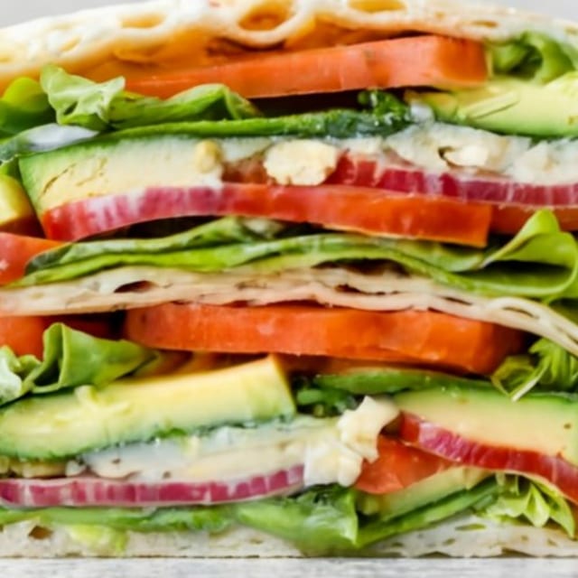Veggie Omelette Sandwich.